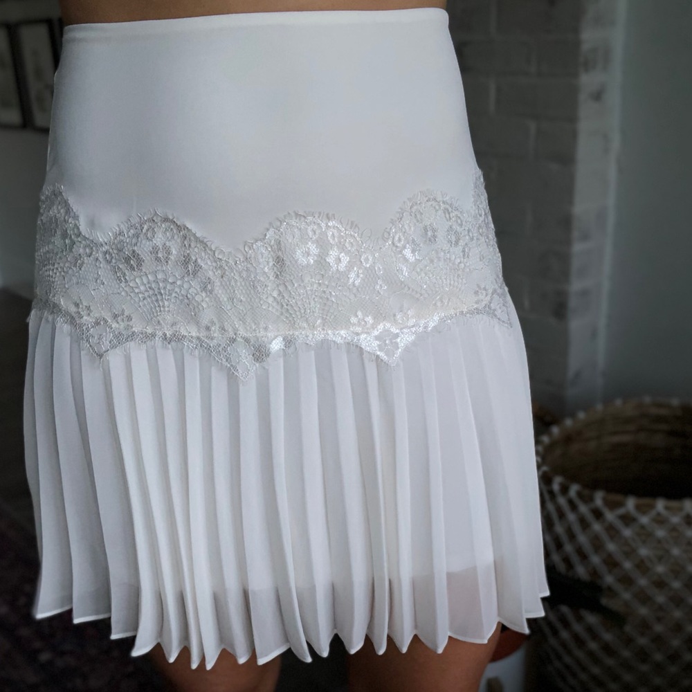 Express lace white shirt